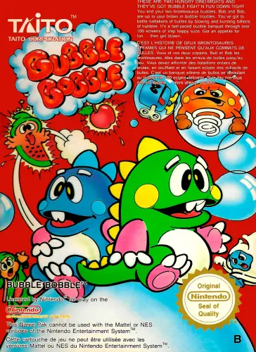 converture de Bubble Bobble