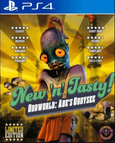 converture de Oddworld odyssee d'abe New'n'tasty